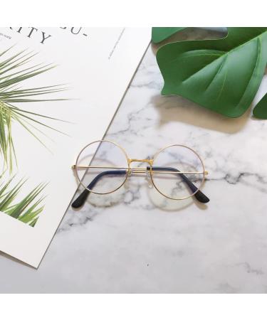 Spydge Retro Metal Frame Round Glasses - 3 Pair Set for Men | Stylish Decorative Eyewear - Buy Online on GoSupps.com