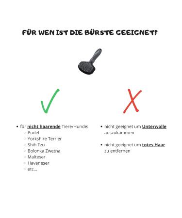 Moki B r Softbr ste Dog Brush for Poodles - Ideal for Sensitive Dogs Non-Hair Ending Small Size (1 Pack) - International Shipping Available - Buy Online on GoSupps.com