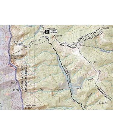 Greenhorn Mountain/Spanish Peaks Wilderness Topographic Hiking Map - Colorado Trail Maps (2019) - Buy Online on GoSupps.com