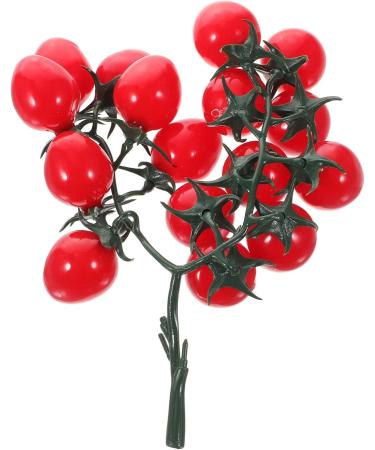 OUNONA 4pcs String Simulated Cherry Tomatoes Mini Decor Home Fake Fruit Prop Kid Toy Realistic Cherry Toys Artificial Cherry Tomatoes Garland Faux Window Red Small Tomatoes Child Pvc Redx4pcs 18X16CMx4pcs - Buy Online on GoSupps.com