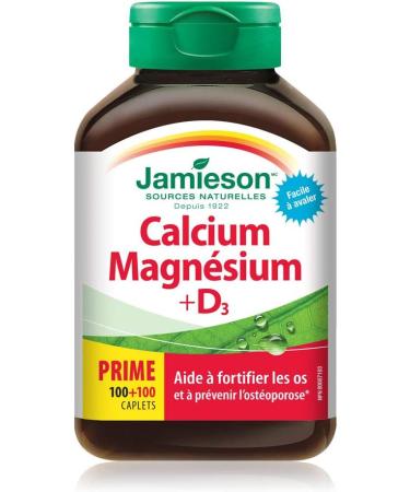 Jamieson Calcium Magnesium and Vitamin D3 & Omega-3 Select 1 000 mg - Buy Online on GoSupps.com