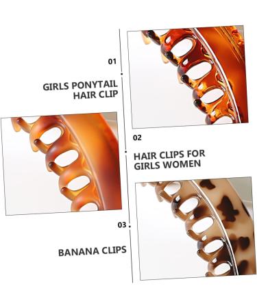 LALAFINA Banana Hair Jaw Clips Goody Clips Clips Vintage Clips Fashion Clips Plastic Jaw Clips Girls Hair Pin - Buy Online on GoSupps.com