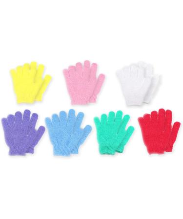14-Pcs Exfoliating Gloves Set for Body Scrub | Shower & Bath Gloves for Men & Women - Buy Online on GoSupps.com