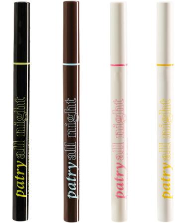 Liquid Eyeliner Water Resistant Liquid Eyeliner Precise Tip Liquid Eyeliner Pen Set of 4 Quick Drying Water Resistant Smudge Resistant Eyeliner Long Lasting Liquid Liner Eyes - Buy Online on GoSupps.com