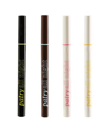 Eyeliner Liquid Liner waterproof eyeliner set of 4 liquid eyeliner pens with precise tip quickdrying waterresistant smudgeproof eyeliner longlasting liquid liner