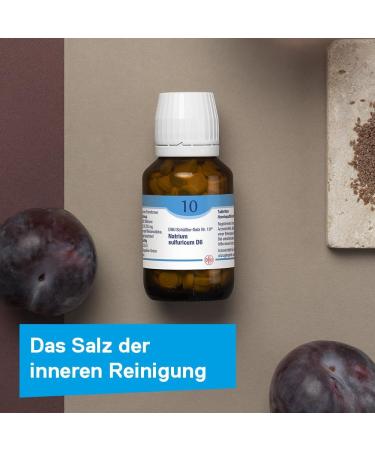 Buy DHU Sch ler-Salz No. 10 Natrium Sulfuricum D6 - Natural Mineral Salt for Internal Cleaning - Eco-Friendly 200 Tablets - International Shipping Available - Buy Online on GoSupps.com