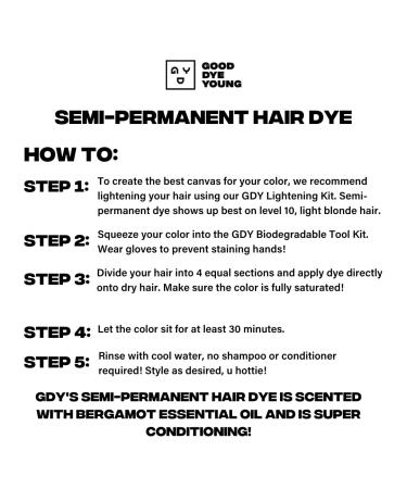 Good Dye Young Semi Permanent Red Hair Dye (All In This Together) - UV Protective Conditioning Burgundy Hair Color | Lasts 15-24+ Washes - Buy Online on GoSupps.com