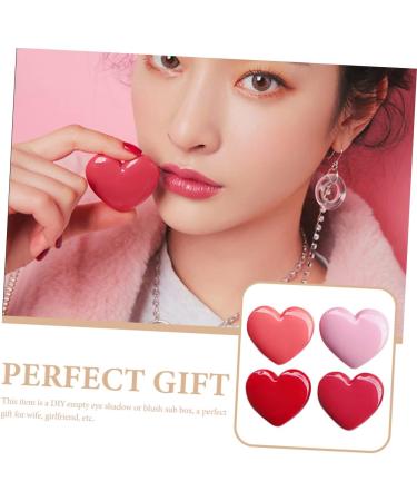 Beavorty 4pcs Lipstick Case with Mirror Cream Eyeshadow Diy Make up Containers Makeup Blush Plastic - Buy Online on GoSupps.com