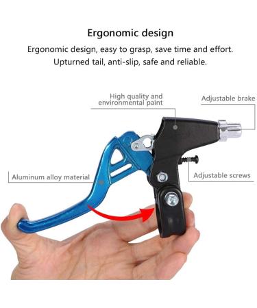 DISIWENE Bicycle Brake Lever V-Brake Handlebar Aluminium Alloy - Blue | Universal Fit for Road, Mountain Bikes - Buy Online on GoSupps.com