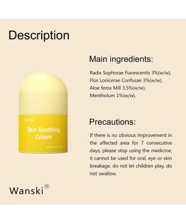 Wanski Natural Eczema Cream for Fast Relief | Herbal Ingredients for Sensitive Skin Types - Buy Online on GoSupps.com