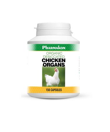 Desiccated Chicken Organs 150 Capsules Liver Hearth and Spleen.