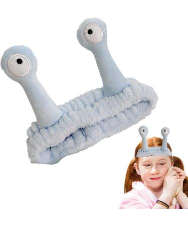 Snail Eye Headband - Ultra Absorbent Skincare Head Bands Face Wash Headbands | Flannel Cephalopod View Headband Makeup Shower Facial Skincare Headband Spa Hair Bands for Women Girls blue - Buy Online on GoSupps.com