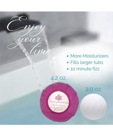 Organic Bath Bombs Gift Set - 6XL Natural with Shea Butter, Coconut Oil, Essential Oils | 6 Botanic Scents for Easter & Mother's Day Gifts - Buy Online on GoSupps.com