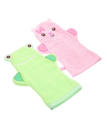 FRCOLOR 6 Pcs Bath Mittens - Exfoliating Body Scrubber for Kids | Animal Shower Wash & Baby Sponge | Ideal for Bathing & Showering - Buy Online on GoSupps.com