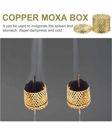 FARUTA Copper Moxa Box for Moxibustion Therapy | Portable Moxa Stick Cans | 10pcs Anti-Ash Net - Buy Internationally - Buy Online on GoSupps.com
