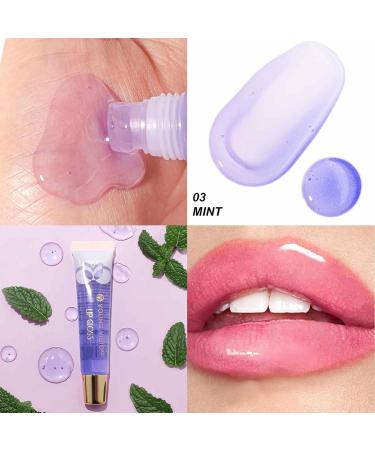  Bexdug Moisturizing lip oil fruity lip gloss | Sheer mirror-like lipstick moisturizing and nourishing for smooth full lips - Buy Online on GoSupps.com