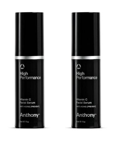 Anthony High Performance Vitamin C Cream Treatment. Advanced Anti-Aging Serum for Face with Polypeptides & Salicylic Acid. Dark Spot Corrector Moisturizer for Face Brightening 2 Pack (1 Fl Oz) 1 Fl Oz (Pack of 2)