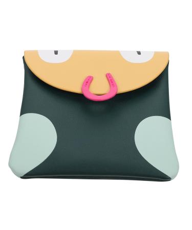 Minkissy 3 pieces of women's bandage storage bag storage holder for girls women's bandages bag women tie bag menstrual tapes bag pu storage bag portable 13.5x12x1cmx3pcs