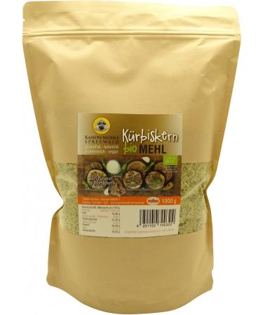 Kanow M hle Spreewald - Spreewald organic pumpkin seed flour - 1000 g 1 kg (1 pack)