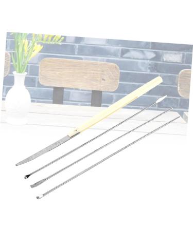 Stainless Steel Ear Tool Set - Hollow Out Ear Scoop & Spoon for Ear Cleaning - Buy Online on GoSupps.com