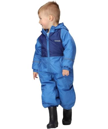 Regatta Kids Mudplay III Waterproof Insulated All-in-one Suit 4-5 Years - Strong Blue/New Royal Monster - Buy Online on GoSupps.com