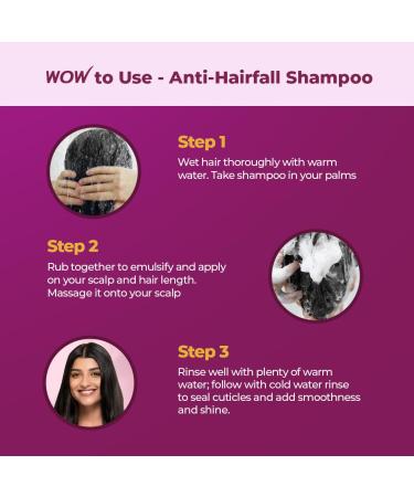 WOW Skin Science Red Onion Black Seed Oil Shampoo - Paraben & Sulphate Free - 300ml - Buy Online on GoSupps.com