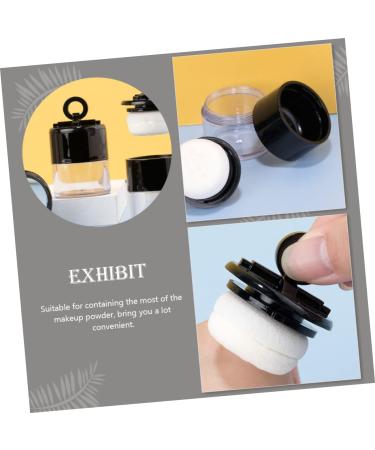 Housoutil 4pcs Loose Powder Box Powder Box Blusher Powder Puff Makeup Powder Boxes Empty Box Miss Portable - Buy Online on GoSupps.com