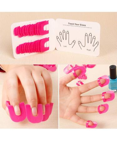 Conijiwadi 26Pcs Nail Polish Anti-Overflow Clips - Manicure Shield Protector Set - Buy Online on GoSupps.com