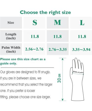 Waterproof Rubber Gloves - 4 Pairs of Reusable Cleaning Gloves for Dishwashing Kitchen Cleaning Working Painting Gardening in Blue Yellow Orange and Red colors(Large size) - Buy Online on GoSupps.com