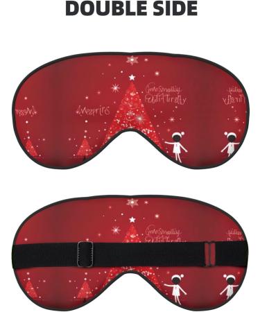 Unisex Christmas Decoration Sleep Mask | Soft Eye Shade for Travel & Yoga - Buy Online on GoSupps.com