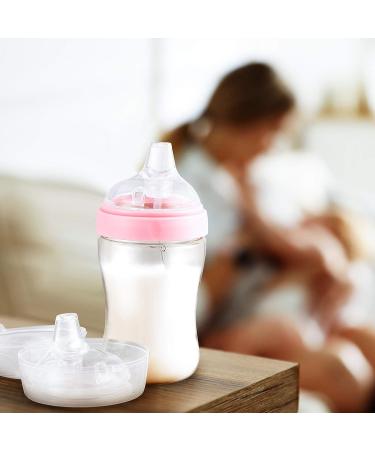 Variable Flow Silicone Baby Bottle Nipples - Set of 4 | Wide-Neck Design, Fits 7cm Diameter Bottles | Ideal for Babies Over 6 Months | Duckbill Cross Shape - Buy Online on GoSupps.com
