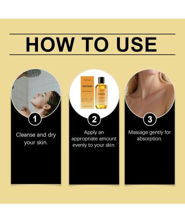 OLLZPJFPK Mango Shea Butter Body Oil Nourishing Body Skin Moisturizing Softening Refreshing Non-Sticky Skincare Oil - Buy Online on GoSupps.com