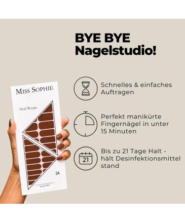 Buy Original Miss Sophie Nagel Rusty Red 24 Ultra-Thin Nail Polish Strips - Perfect for Natural Acrylic Gel & Shellac Nails - Fast International Shipping - Buy Online on GoSupps.com