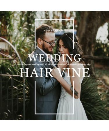 Gorais Floral Bride Wedding Hair Vine - Silver Pearl Bridal Headpiece for Women and Girls - Buy Online on GoSupps.com