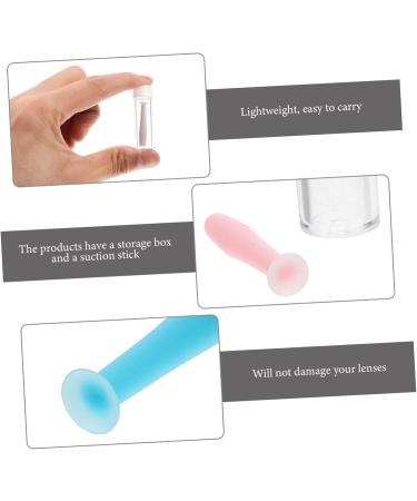 Homsfou 16 StK Contact Lens Suction Tool | Safe Travel Lens Care Pen & Carrier - Interchangeable Pebbles for Contact Lenses - Buy Online on GoSupps.com
