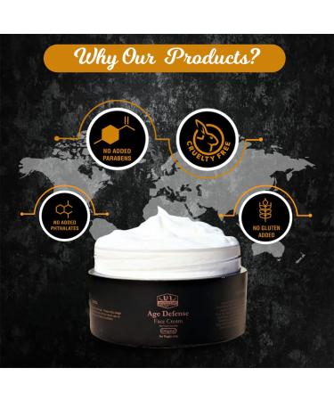 4 Oz. Age Defense Vitamin C Face Cream with Aloe Vera, Goat Milk - Natural Anti-Aging Moisturizer - Buy Online on GoSupps.com