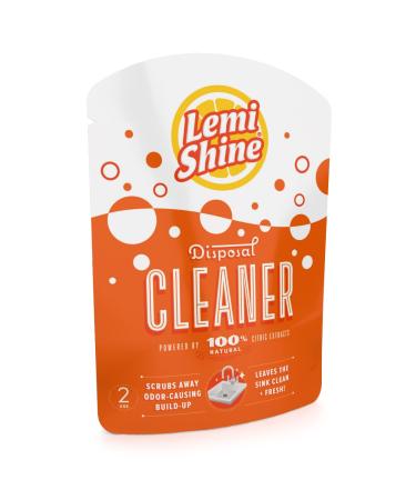 Lemi Shine Garbage Disposal Cleaner and Deodorizer - Kitchen Garbage Disposal Cleaner with a Natural Fresh Lemon Scent (2 Count) 1