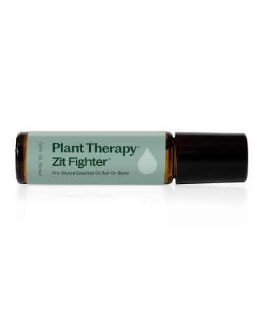 Plant Therapy Zit Fighter Essential Oil Blend Pre-Diluted Roll-On 10 mL (1/3 oz) 100% Pure Essential Oils Natural Skin Care for Blemish Prone Skin