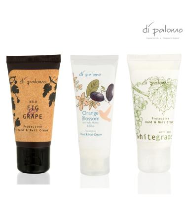 Di Palomo Hand and Nail Cream Set - 30ml Orange Blossom Wild Coward & White Grape | Best Hand Cream for Very Dry Hands - Buy Online on GoSupps.com