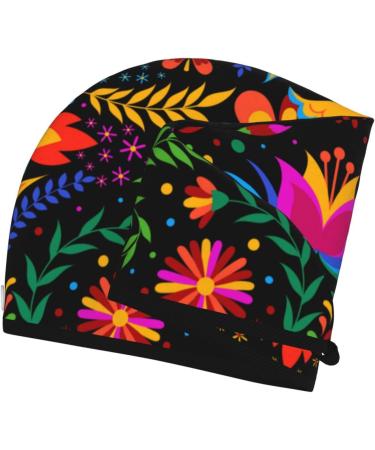 Buy Mexican Flower Microfiber Hair Towel - Soft Super Absorbent Coral Velvet Wrap for Long Curly & Thick Hair | Fast International Shipping - Buy Online on GoSupps.com