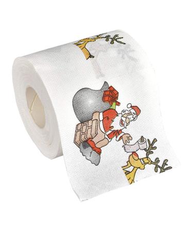 Merry Christmas Toilet Paper Highly Collectible Novelty Paper Towels Funny Gag Gift for Christmas Stocking Stuffers Party Favors 1 - 10pcs