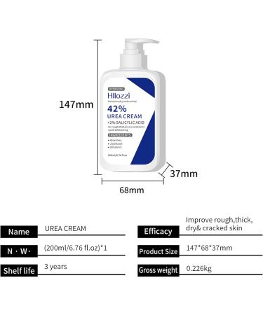  MrCuvaryas Urea Cream 45% with 2% Salicylic Acid Shea Butter Foot Healing Lotion for Dry Cracked Skin and Rough Calluses 200ml - Buy Online on GoSupps.com