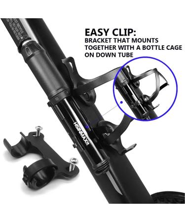 HSINMAXit Mini Bike Pump - Portable Presta and Schrader Valve Pump - 120PSI - Aluminum Alloy - Buy Online on GoSupps.com
