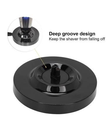 Universal Electric Shaver Charging Stand for Men's Shavers - Round Shape Black | Ideal for International Shipping - Buy Online on GoSupps.com