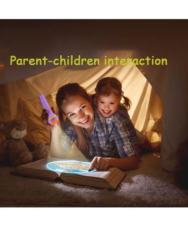 2 PCs Children's Flashlight Projector Toy - 80 Animal Patterns Dinosaurs & Transport Vehicles | Ideal for Kids' Educational Fun - Buy Online on GoSupps.com