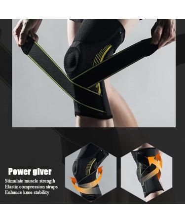 Buy Knee Brace Sleeve & Compression Knee Support Pads for Sports - Unisex X-Large | Patella Protector for Basketball & Gym - Buy Online on GoSupps.com
