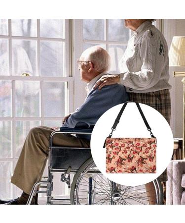 Tovmekdjn Wheelchair Bag Printed Wheelchair Bag Polyester Cloth Bag Electric Wheelchair Walker Accessory Bag Wheelchair Bag - Buy Online on GoSupps.com