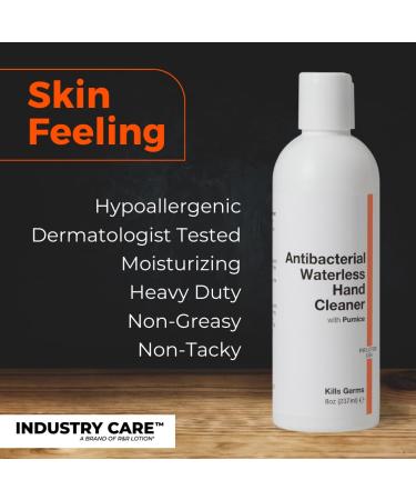 Buy Waterless Antibacterial Hand Cleanser with BZK - Kills 99.99% Germs Cleans and Remoisturizes | 8oz - International Shipping Available - Buy Online on GoSupps.com