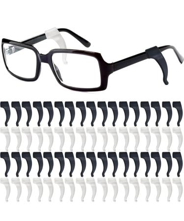 NSBELL 20 pairs of anti-slip glasses ears for children and adults sports glasses glasses holders silicone ears-for glasses sunglasses reading glasses black and transparent medium - Buy Online on GoSupps.com