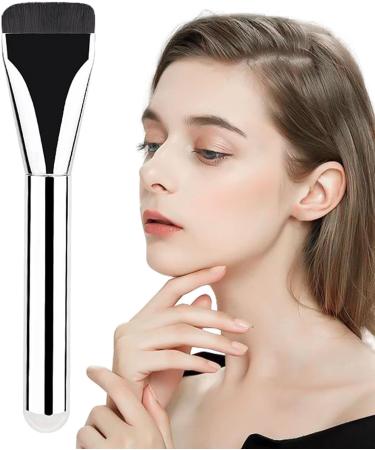 Liquid Foundation Brush The Face Flat Makeup Brush Foundation Brush - Makeup Foundation Brush Liquid Powder Brush Ultra Thin Makeup Brush Face Makeup Tool Copper tube rubber handle - Buy Online on GoSupps.com